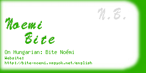 noemi bite business card